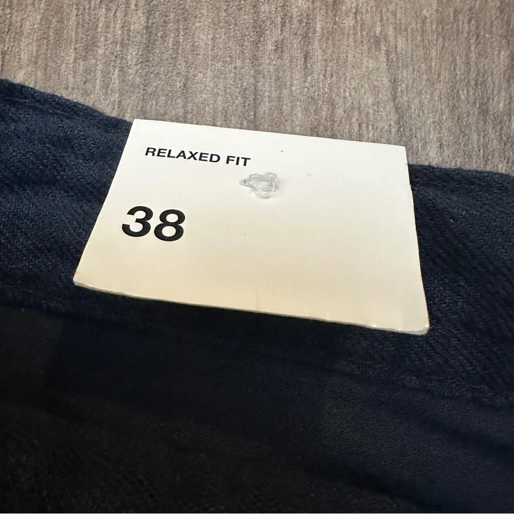 Zara 100% Linen Relaxed Fit Pants Men’s Size 30 Navy Blue